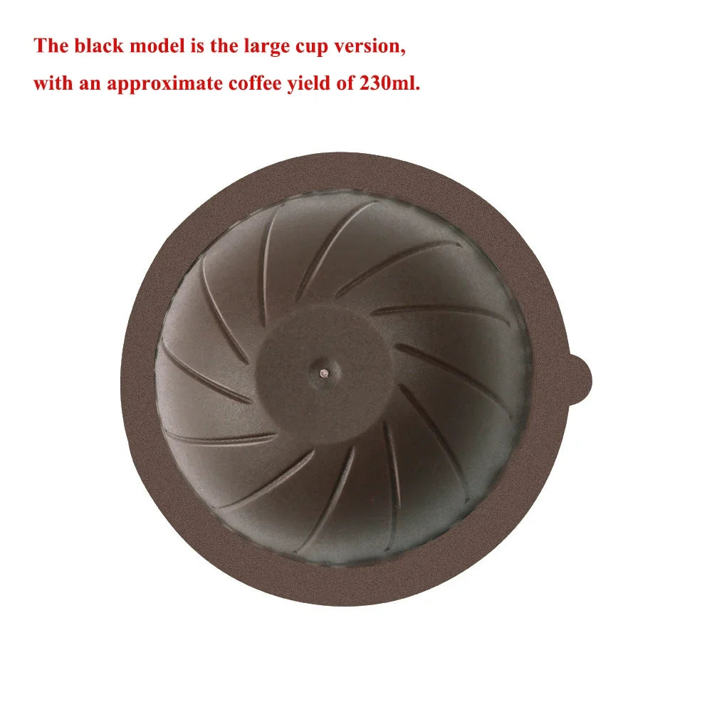 Reusable Coffee Capsule Body with 100Pcs Aluminum Foil Seals and Beech Wood Powder Tamper for Espresso Machines
